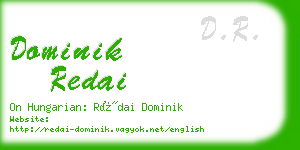 dominik redai business card